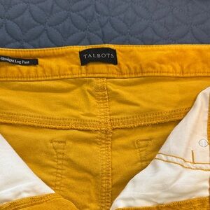 Talbots Mustard Straight Leg Pants